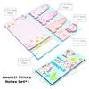 800 Sheets Sticky Note Cartoon Note Paper Self-Adhesive Note Paper Sticky Index Tabs Book Page Mark for Office School