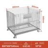 Movable Foldable Metal Storage Cage for Warehouse and Workshop Logistics