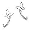 Серьги-кольца Sliver Open Jewelry Girl Cute Hoop Earring Opening Huggies