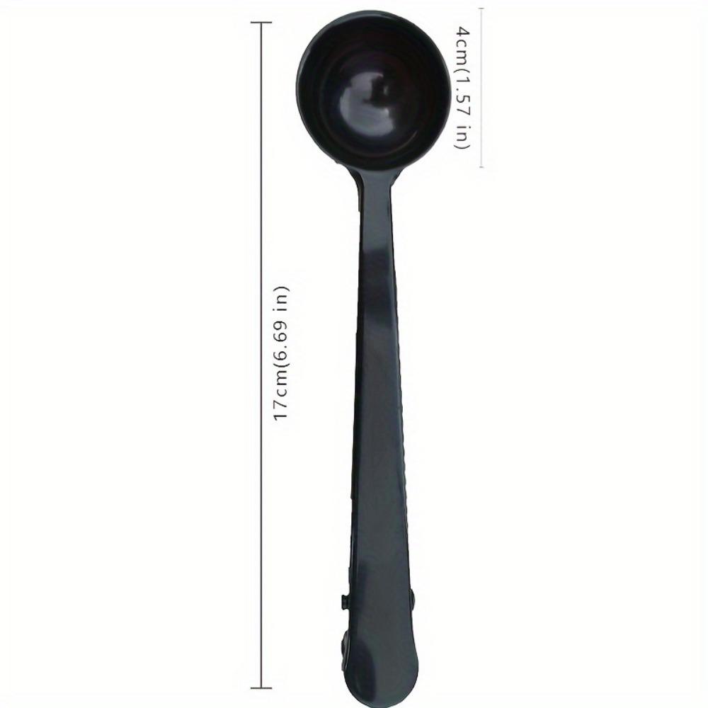 1 шт. Многофункциональная мерная ложка для кофе из нержавеющей стали с зажимом, двойная упаковка для пищевых продуктов, ложка для сухого молока, кухонные гаджеты