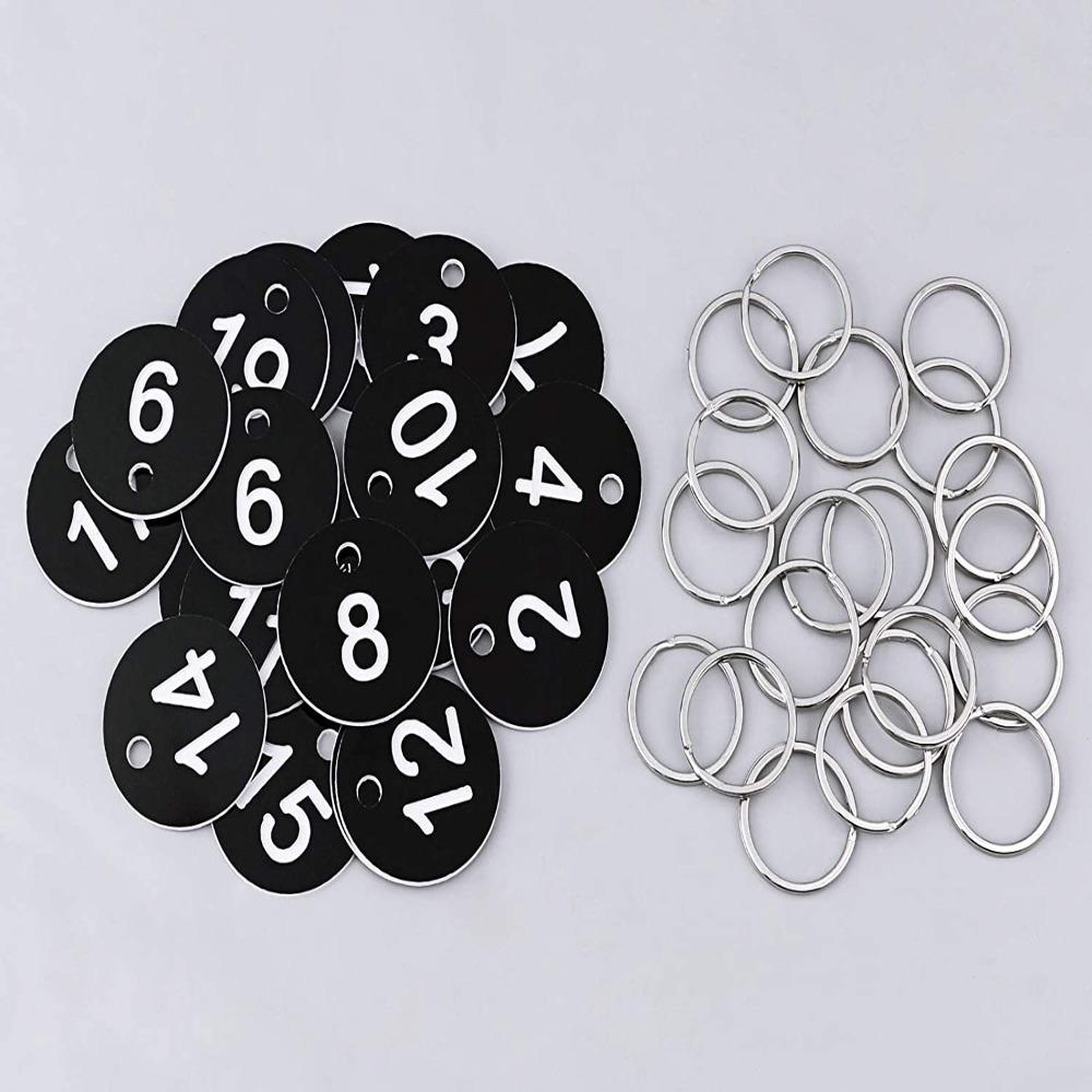 20 шт. 1-20 номерных бирок 35 мм пронумерованные брелки для медсестры круглые офисные