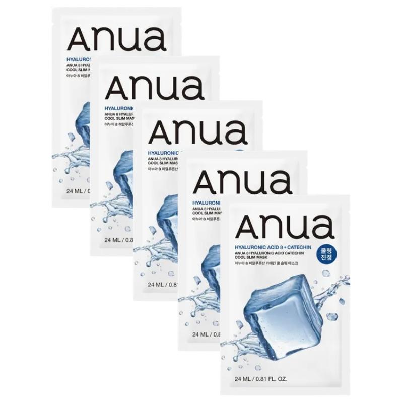 Anua 8 Гиалуроновая кислота + Катехин Охлаждающая Слим-маска 24 мл