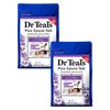 Epsom Salts with and Essential X 2 Large Capacity Bath Additives Dr. Teal's Lavender, Magnesium, Oils, 1.36kg Bags,
