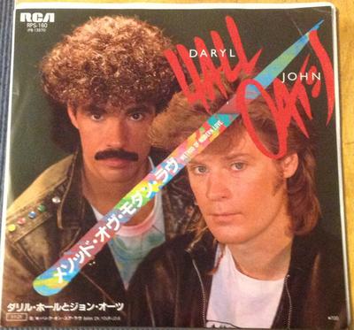 7-дюймовая пластинка DARYL HALL JOHN OATES Method Of Modern Love RPS160PROMO RCA 1985 Япония Рок Б/у