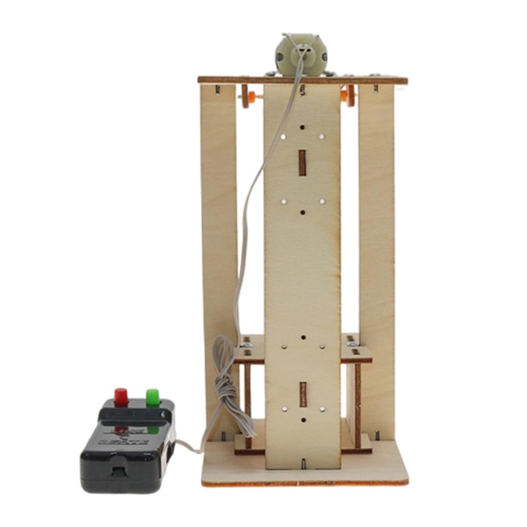 Electric Remote Control Lift Elevator Model Kits DIY Physical Science Toy STEM Education Toy Inspire Hands On Abilities