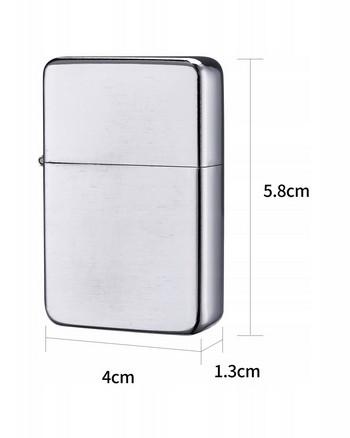 Satin Silver Petrol Lighter