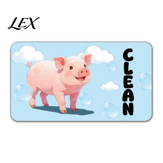 Dirty Clean Magnetic Indicator Cartoon Animal Dishwasher Magnet, Universal Indicator, Double-sided Dish Washing Machine Decoration Magnet