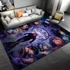 Japanese Anime Jujutsu Kaisen Printed Flannel Non-Slip Carpet Home Decor Suitable for Living Room and Room