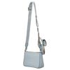 Michael Kors MK Jet Set Logo Zip Closure Pebbled Leather Three-In-One Shoulder Crossbody Bag Small Women bags Light-Blue 35F3GTVC1L-487