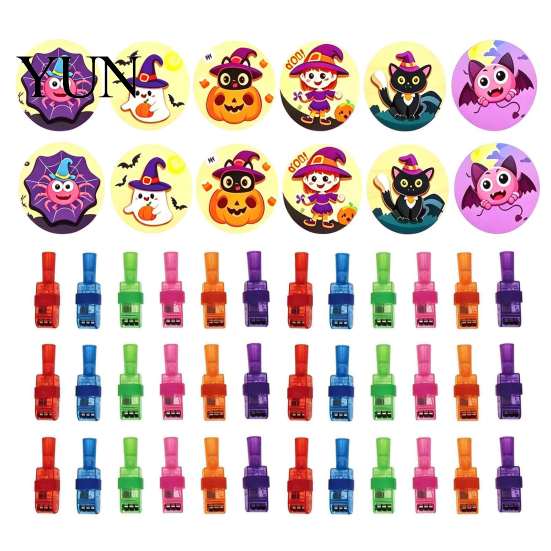 Cute Holiday Gift 36 Pcs Halloween Finger Projector Lights, Mini Pattern Projectors, LED Projection Light Goodie Bag Fillers for Party Favors,