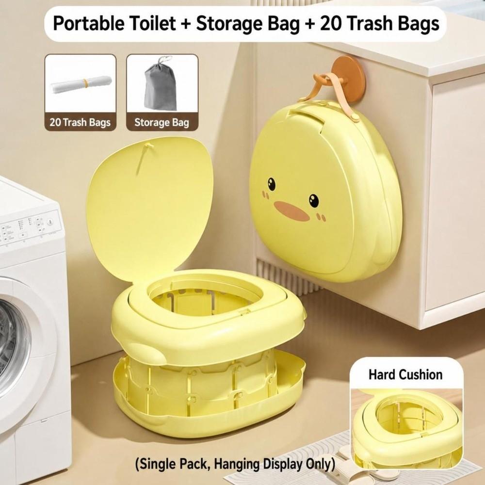 Foldable Baby Pot Toilet Bowl Hanging Potty Training Pot Child Seat Baby Potty Outdoor Travel