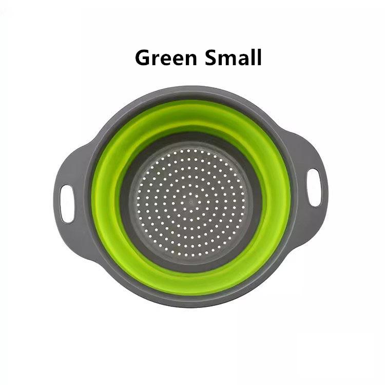 Складная раковина для очистки овощей и фруктов, дренажная корзина, силиконовый складной дуршлаг, складная сушилка для мытья, кухонные инструменты для хранения