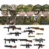 Нетоксичные Moc Вторая мировая война Война во Вьетнаме Военные Солдаты Строительные Блоки Вьетнамская Американская Армия Шлемы Пехоты Оружие Кирпичики Игрушки Дети
