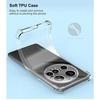 Coque + 2 Verres Trempés pour Xiaomi 15 Ultra, Protection 4 Coins Renforcés Silicone Transparent