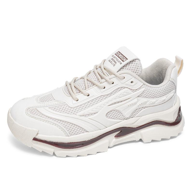 Новая мужская обувь осень сетка дышащая папины кроссовки модная универсальная повседневная обувь однотонная простая