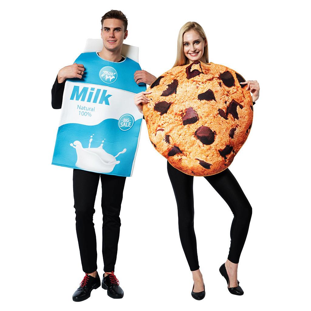 Unisex Halloween Costume Milk Cookie Pair For Stage Performance And Party Events