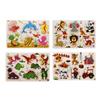Pack of 4 Wooden Puzzles Educational and Montessori Toy Children Animals, Zoo, Marine and Dinosaurs - From 2 Years - Puzzle