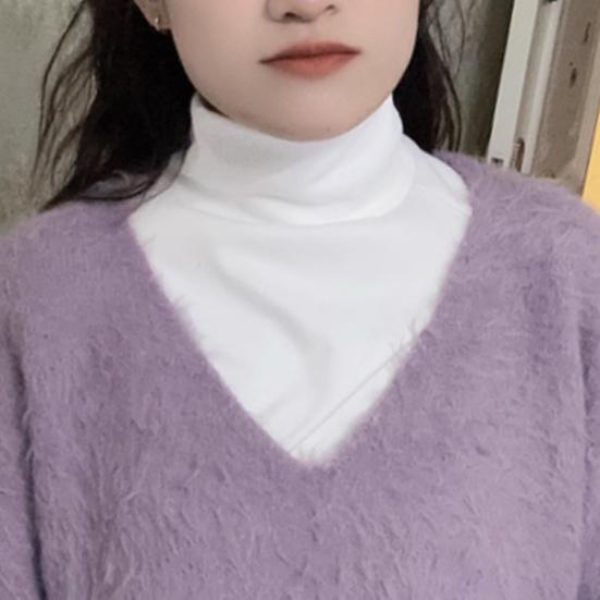 Yousheng Fake Collar Pull-Over False Collar High-Neck Design Double-Sided Velvet Cold-Proof Neck Protector Autumn Winter Decoration