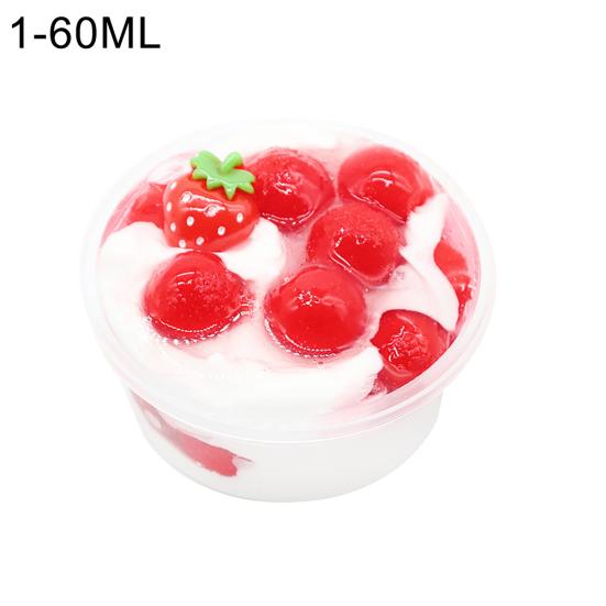 60/120ml Fruit Ice Cream Slime Mud Clay Craft Stress Reliever Sludge Kids Toy