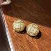 Simple Stylish Hollow Pearl Stud Earrings New Korean Style Jewelry