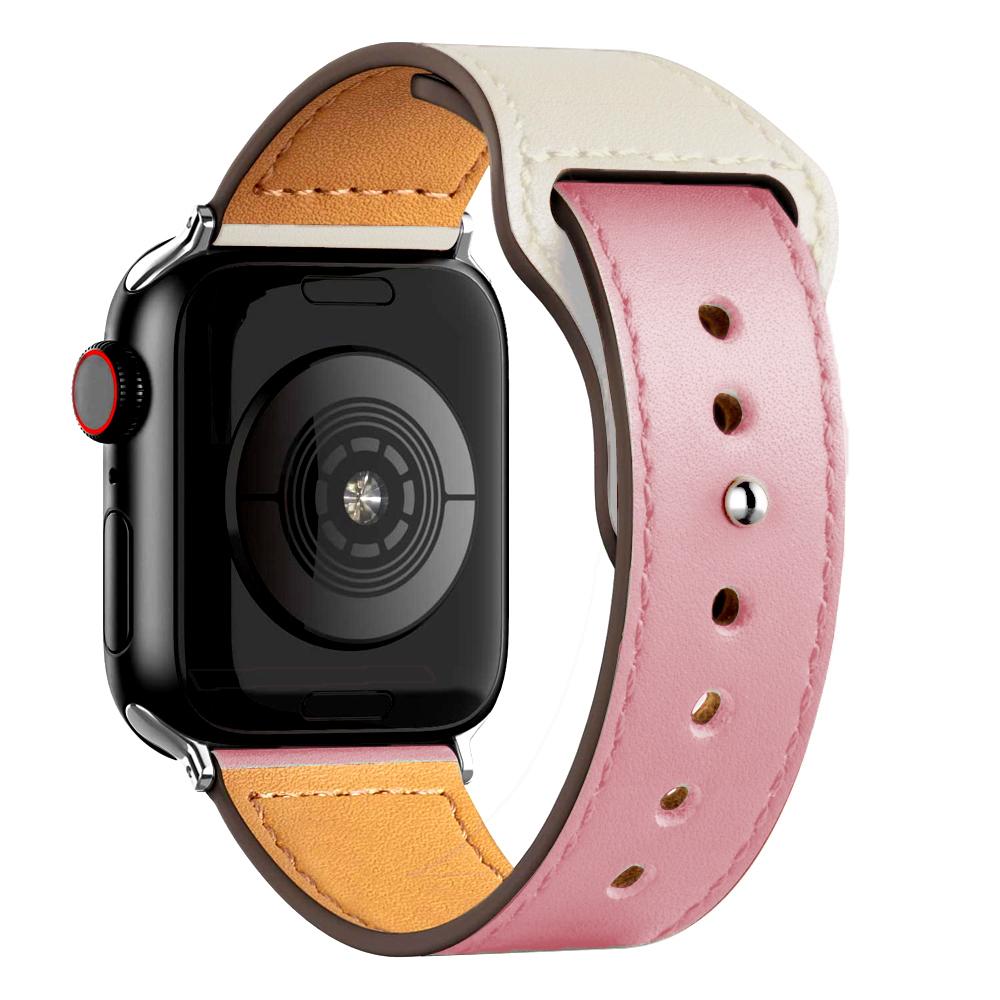 Leather strap For Apple watch band 44mm 45mm 49mm 40mm 42mm 46mm wristband correa bracelet iWatch series 8 9 10 11 SE 7 Ultra 3