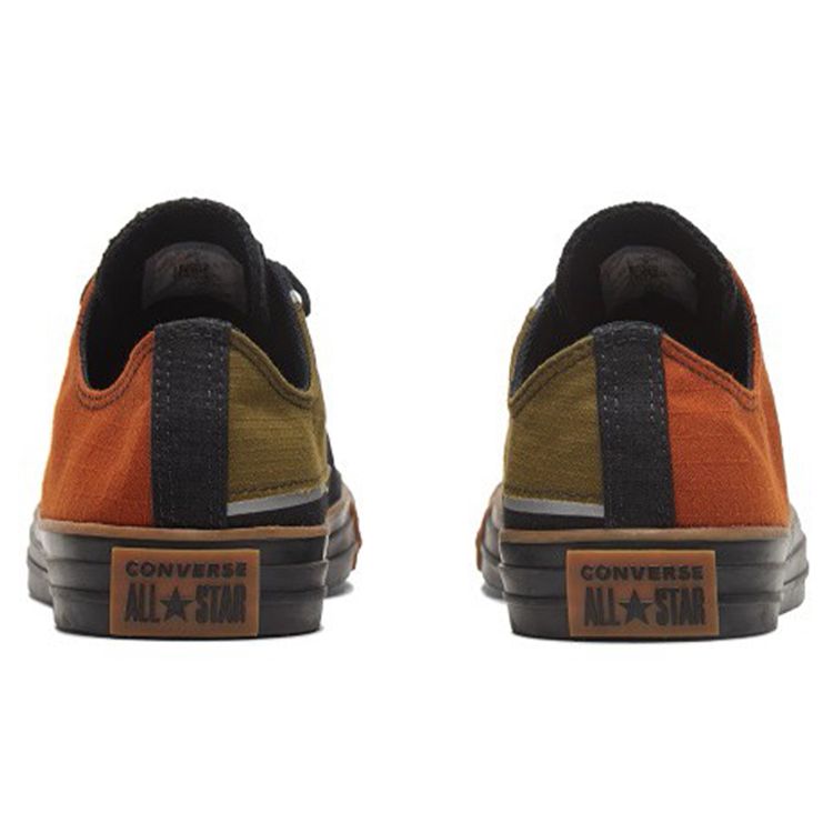 Converse Кеды Chuck Taylor All Star с низким верхом из парусины Унисекс Кеды Черный Армейский зеленый 168561C