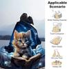 1 шт. Легкое фланелевое одеяло с принтом кошек, Уютное и теплое одеяло, для кемпинга, дивана-кровати, дивана, офиса, Подарок