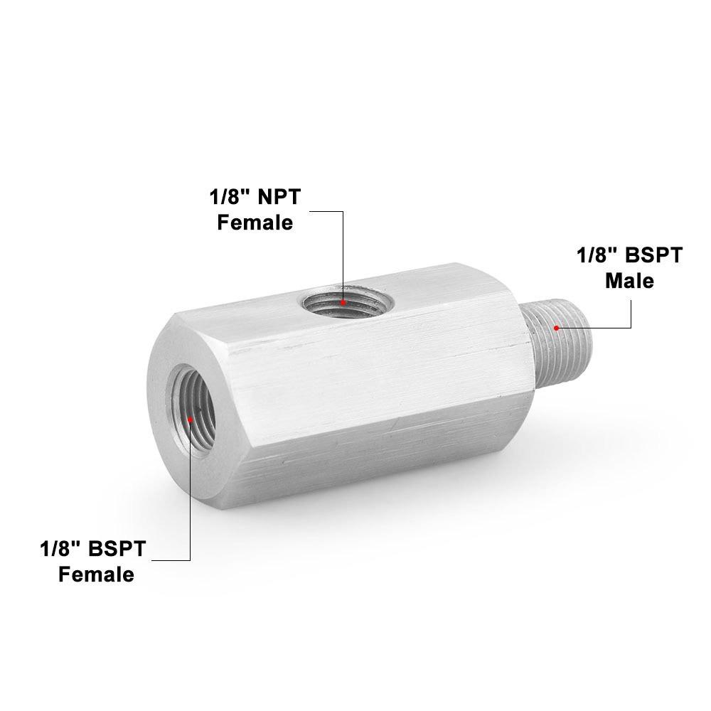 M12 M10 M14 Oil Pressure Sensor Connector Turbo BSPT Adapter Engine Gauge