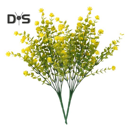 2 шт. искусственных цветов для улицы, реалистичные, устойчивые к ультрафиолетовому излучению, искусственные цветы с гибкими стеблями для подвешивания кашпо, крыльца, домашнего свадебного декора