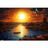 MISITU Micro-Piece Jigsaw Puzzle, 1000 Pieces, Landscape Painting, Fantasy, Gift, Birthday, Christmas, Stylish Interior, Dawn (26 X 38 Cm)