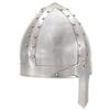 VidaXL Antique Medieval Knight Helmet for LARP Silver Steel