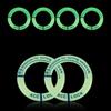 Luminous Car Ignition Switch Ring Sticker Auto Key Ring Stickers Decorative Motorcycle 3D Switch Cover Glowing In The Dark
