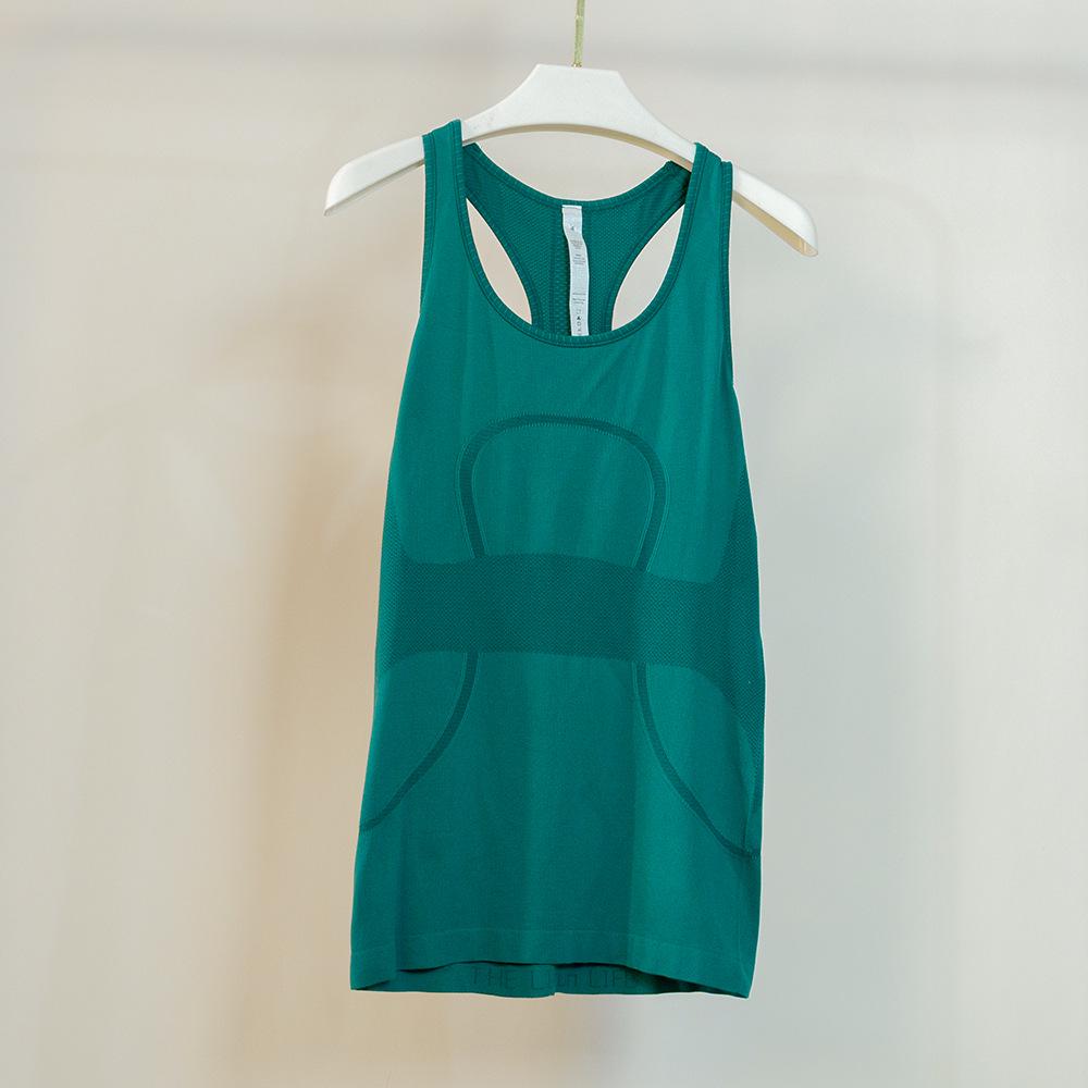 Высокоэластичный бесшовный женский быстросохнущий жилет для йоги без рукавов