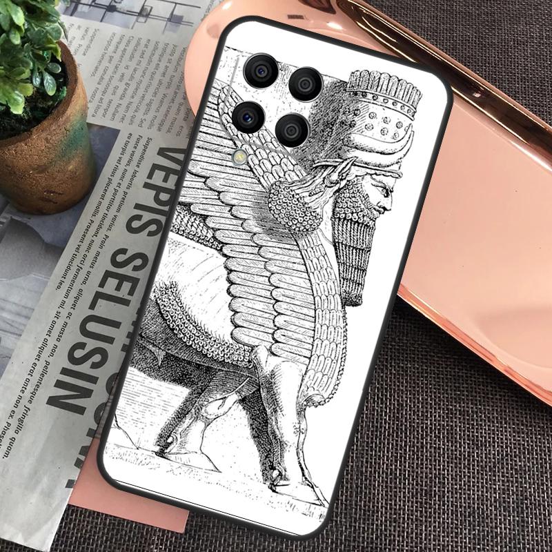 Ламассу Ассирийский Крылатый Лев Чехол Для Samsung Galaxy M20 M15 M55 M31s M51 M21 M11 M13 M33 M53 M52 M32 M12 M14 M34 M54