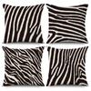 Zebra Print Geometric Pattern Pillowcase Decorative Sofa Cushion Nordic Home Decor Throw