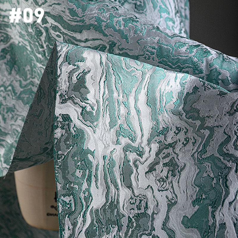 50*145см Волна Лава Плетение Жаккардовая Ткань Блестящая Глянцевая Тяжелая Вышивка Текстура Дизайнерская Ткань Для Шитья Пальто Куртки Брюк