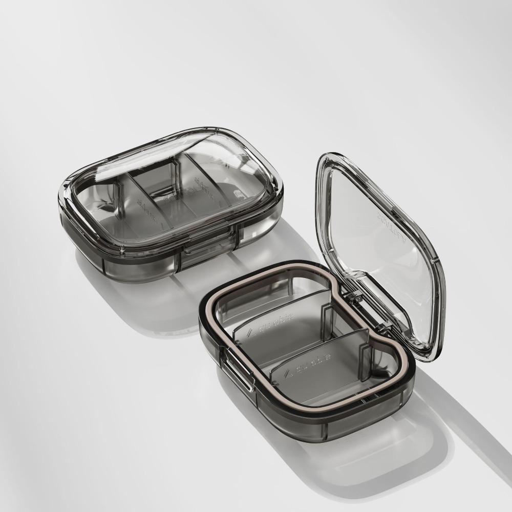 3-секционная портативная таблетница многоразовая ежедневная таблетка компактный контейнер для таблеток для домашнего использования