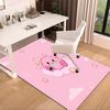 Pink pika Pattern Carpet, Chair Rug,Rug for Office Bedroom living rooms, Doormat decor Fan Gift Christmas Gift