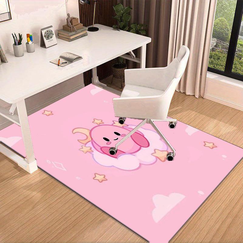 Pink pika Pattern Carpet, Chair Rug,Rug for Office Bedroom living rooms, Doormat decor Fan Gift Christmas Gift
