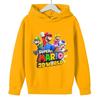 Girls Game Mario Bros Hoodies Kids Baby Child Cartoon Tops Spring Children Long Sleeve Print Sweatshirt Autumn Boys Pullovers