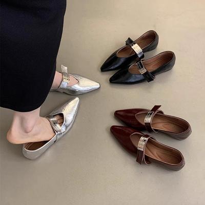Женские остроносые туфли на скрытой платформе, весна-осень, новая корейская версия, французский темперамент, фея, платформа, серебристые Мэри Джейн, маленькие л