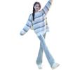 High-Waisted Light Blue Flared Jeans for Tall Women - Summer 2025 Slim-Fit Bell-Bottoms