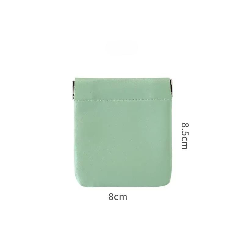 PU Leather Coin Money Change Purse Men Women Mini Coin Purse Card Holder Money Bag Small Coin Storage Wallet Purse