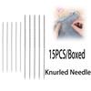15PCS/Boxed Knurled Needle Lightweight Snag Repair Needle for Woven Fabric Cloth