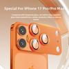 Металлическое защитное стекло для камеры для серии iPhone 17 Pro Защита от царапин Сплав Черное кольцо на объектив Крышка для iPhone 17 Pro Max /17 Pro