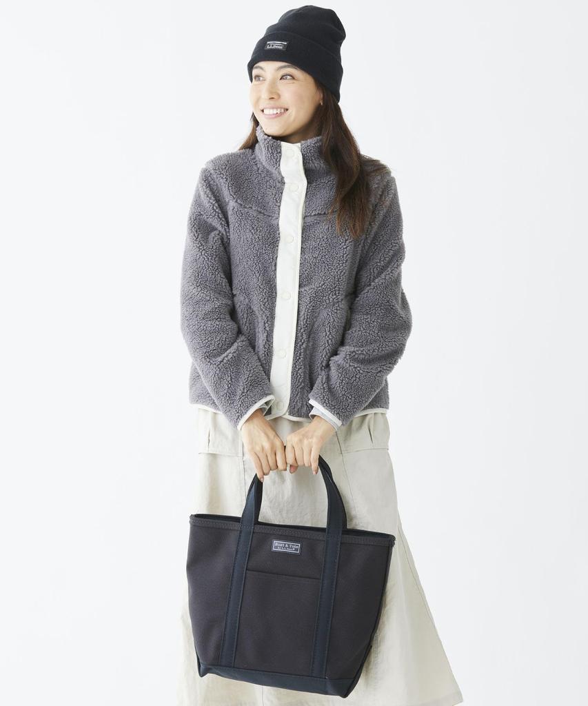 Zip Top Boat and Tote with Pocket Medium Canvas 1000036127 [LLB] Black/Black