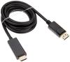 SANWA SUPPLY Кабель-переходник 2 м 4K60 Гц Совместимый DisplayPort-HDMI KC-DPHDA20