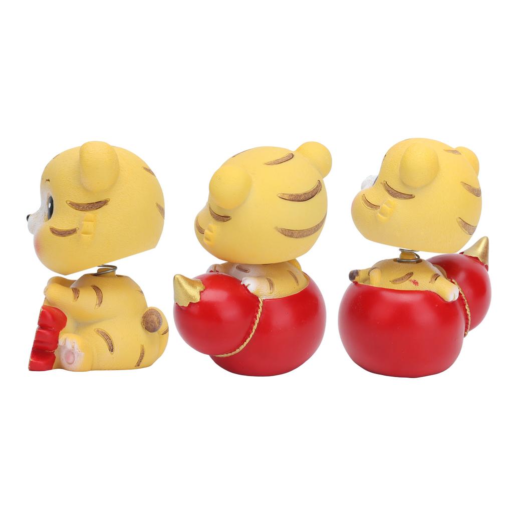 Тигр Орнамент Премиум Смола Милый Изысканный Яркие Цвета Широкое Применение Игрушка Тигр