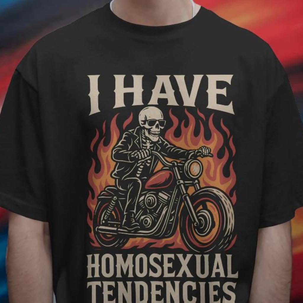 Comfort Colors I Have Homosexual Tendencies Shirt - Funny Skeleton Tees