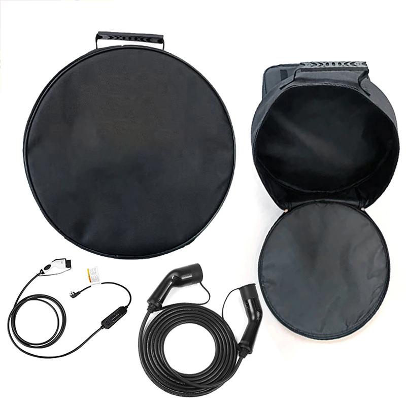 Квадратная водонепроницаемая огнезащитная сумка для хранения автомобильного зарядного кабеля для кабелей для зарядного устройства электромобиля